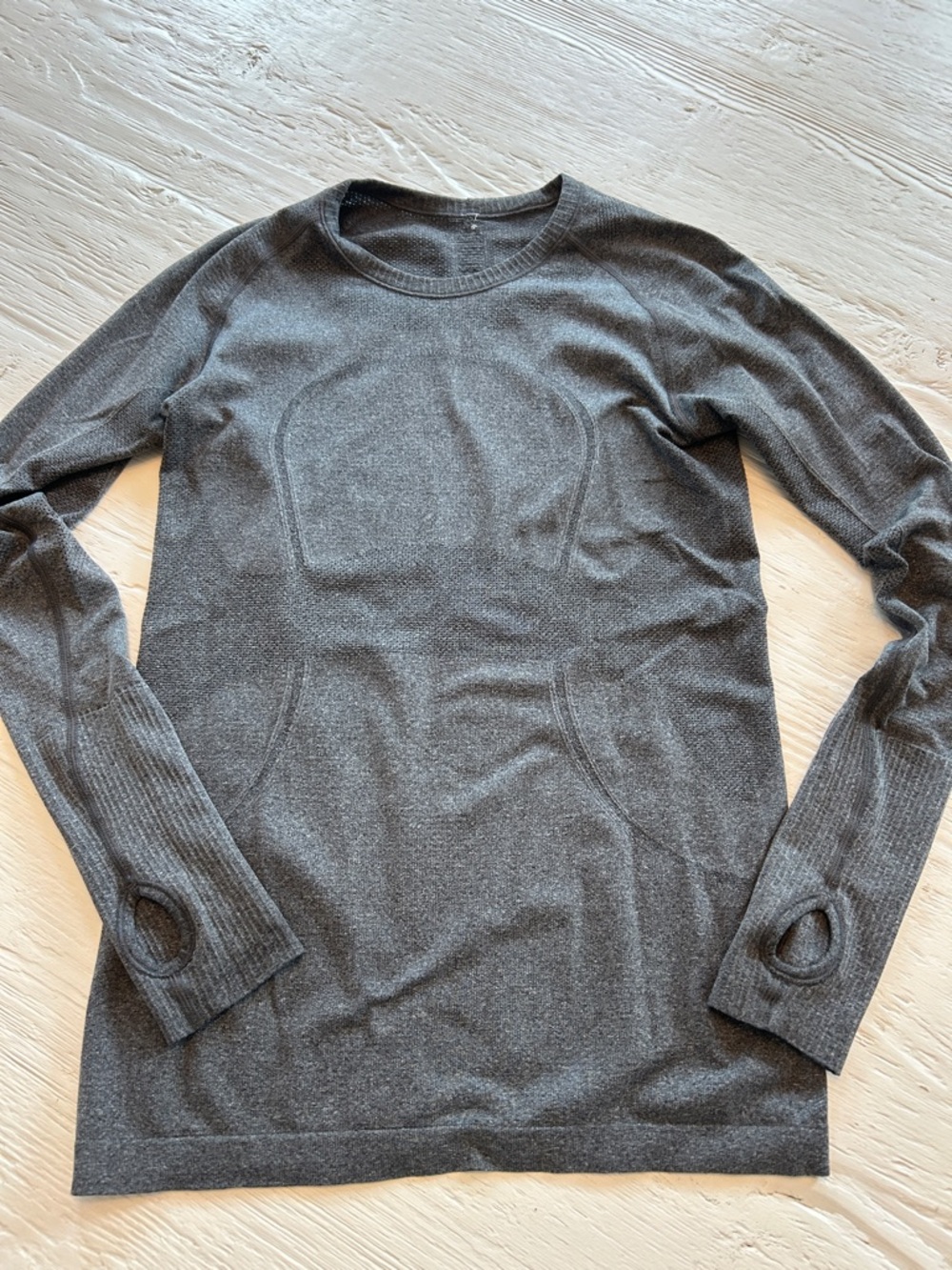 Men's Long-Sleeve Crewneck Performance Shirt - Charcoal Gray